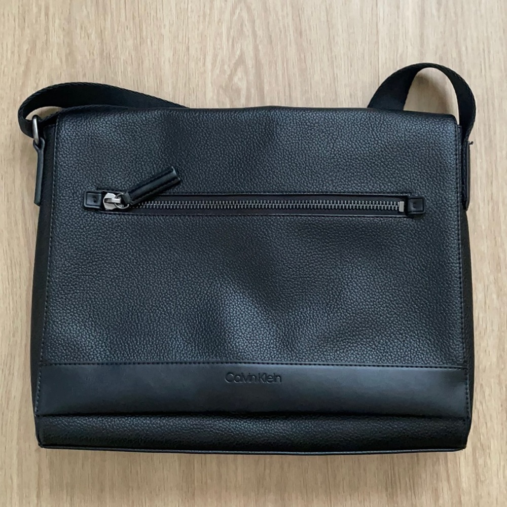 Black Calvin Klein Messenger Bag